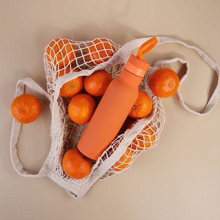 Бутылка для воды "Фитнес" 700 мл, покрытие soft touch