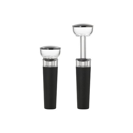 Набор для вина с электрическим штопором Сакраменто (Sacramento), черный