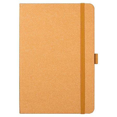 Блокнот Forest  Alfa Polo Recycled Paper А5, недатированный, в твердой обложке, с резинкой и петлей для ручки,  натуральный (крафтовый)