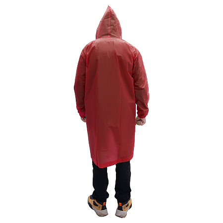 Дождевик RainForest, унисекс, материал EVA, размер M-L, красный