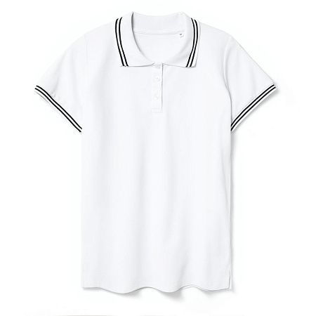 Рубашка поло женская Virma Stripes Lady, белая, размер S