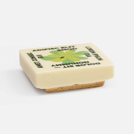 Печенье Dream White в белом шоколаде, квадрат