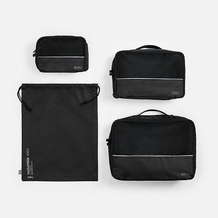 Дорожный набор сумок noJumble 4 в 1, черный