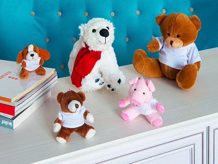 Брелок «Свинка Одри», цвет: розовый, белый