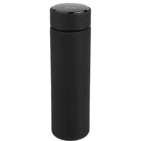 Термос TIM SOFT с индикатором температуры 420мл. Черный 6400.08