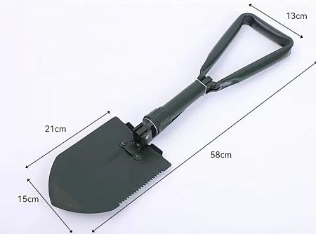 Лопата складная Tools Sheffield в чехле, черная