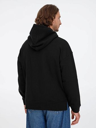 Худи оверсайз унисекс Tolla, черное, размер XS/S