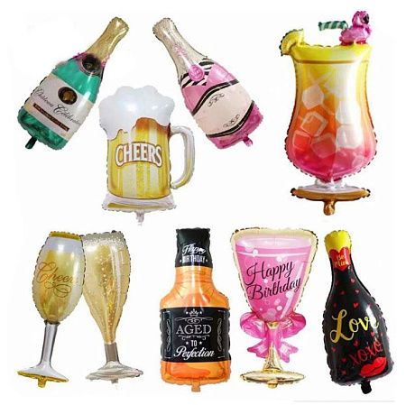 Новогодние самонадувающиеся шарики с индивидуальным дизайном