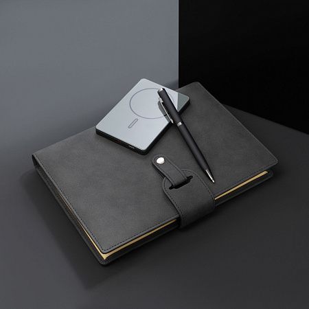 Внешний аккумулятор Оникс PD (Onyx PD) 5000mAh с функцией беспроводной зарядки 15W, серый