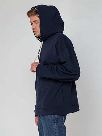 Худи унисекс оверсайз Seamark, темно-синее, размер M/L