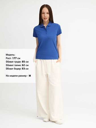 Рубашка поло женская People 210, ярко-синяя (royal), размер S