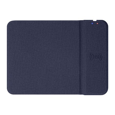 Коврик для мыши с беспроводным зарядным устройством 15W Онор (Honor), синий