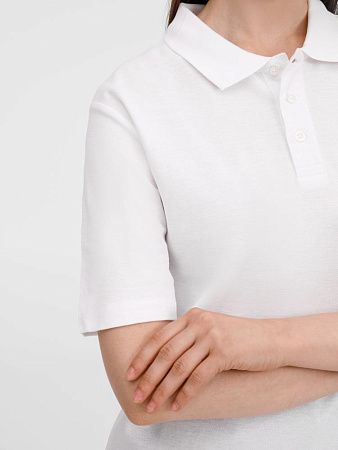 Рубашка поло унисекс Tervise, белая, размер S