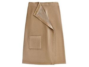 Килт женский, велюровый, цвет: бежевый