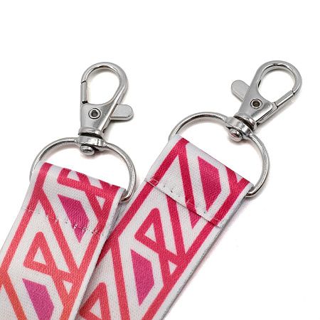 Ланъярд полноцветный Эл с двумя карабинами, 15 мм