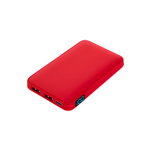 Внешний аккумулятор с подсветкой Анкор (Ancor) 5000 mAh, красный