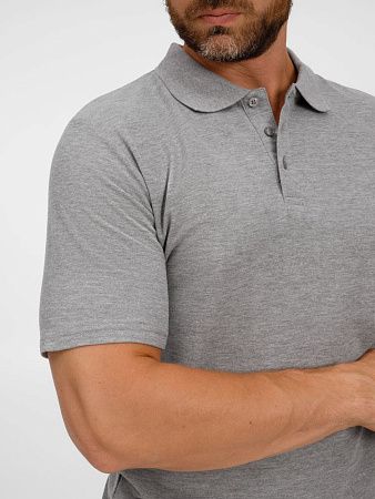 Рубашка поло унисекс Tervise, серый меланж, размер 3XL