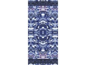 Шарф- палантин «Уральский хребет», цвет: синий