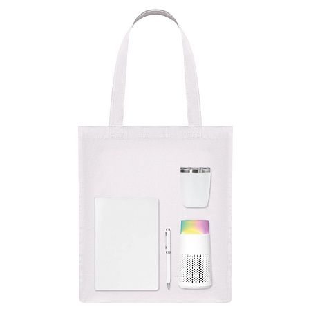 Подарочный набор Велком Пак Гэлакси (Welcome Pack Galaxy), белый  (термокружка, очиститель воздуха, ежедневник, ручка, шоппер)