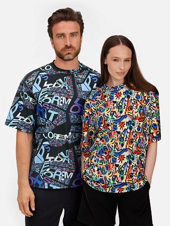 Футболка из бифлекса Morfiss с полной запечаткой на заказ, размер XS/S