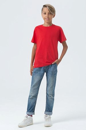 Футболка детская Regent Fit Kids, красная, размер 10 лет (130-140 см)