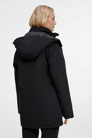 Куртка-парка унисекс Sfera, черная, размер XXL