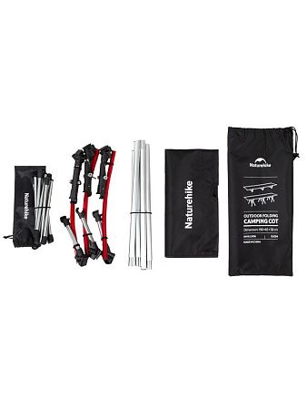 Раскладушка туристическая XJC04, черная