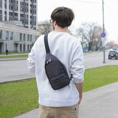 Сумка на плечо CORE, серый, 100% полиэстер 