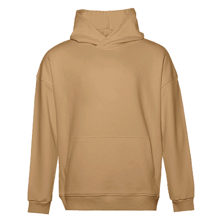 Худи унисекс STAN оверсайз футер без начёса 350, 66, Бежевый,  (54/1)  (44/XS)