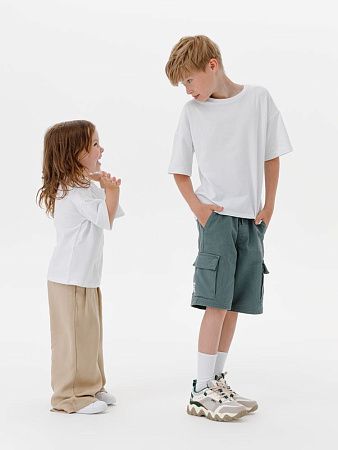 Футболка детская оверсайз Teezer, белая, размер 12 лет (146-152 см)