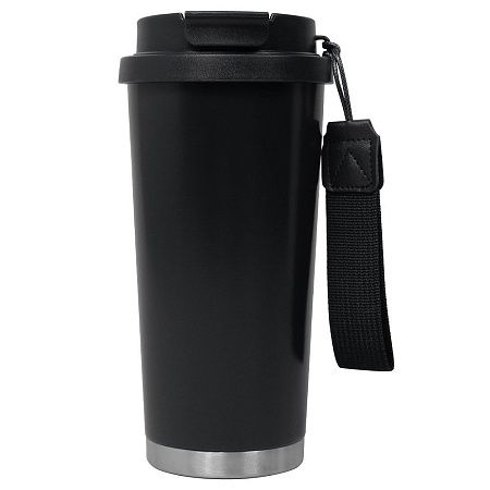 Термокружка Cosmostar, чёрный/ серебро