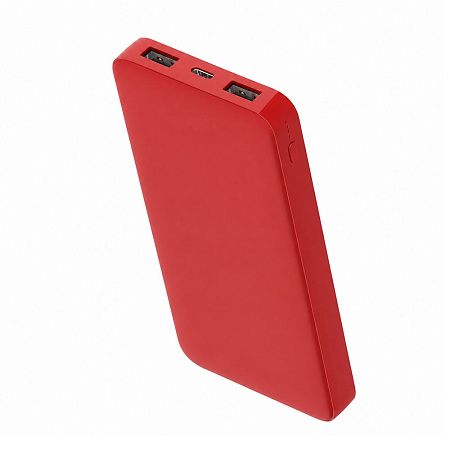 Внешний аккумулятор Polus, 10000 Mah, софт-тач покрытие, белый