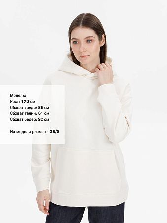 Худи оверсайз унисекс Snuggie, молочно-белое, размер XL/2XL