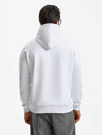 Худи унисекс оверсайз Daylero, белое, размер XS/S