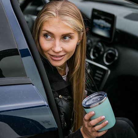 Термокружка вакуумная Вива (Viva), аква