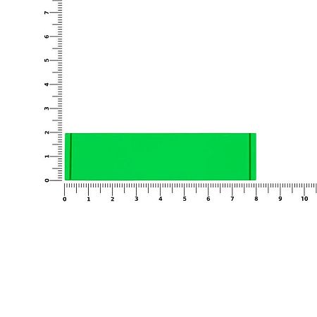 Лейбл из ПВХ Dzeta, S, зеленый неон