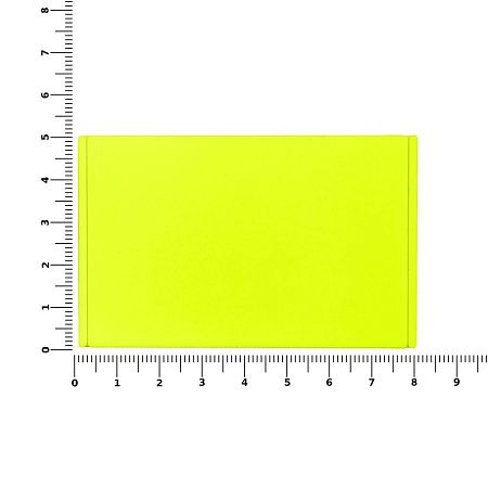 Лейбл из ПВХ Dzeta, ХL, желтый неон