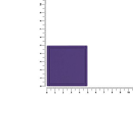 Лейбл из ПВХ Dzeta, L, фиолетовый