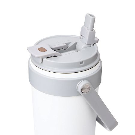 Термокружка вакуумная Соло (Solo), белая