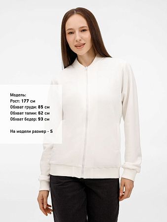 Бомбер унисекс Townie, молочно-белый, размер S