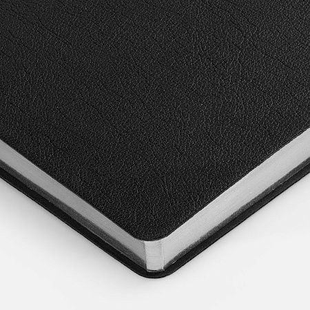 Ежедневник Petrus, недатированный, черный с серебром