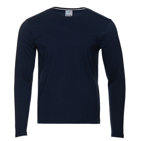 Лонгслив STAN хлопок/эластан 180, 35, Тёмно-синий,  (46)  (50/L)