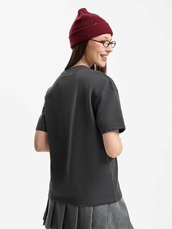 Футболка унисекс Durington, темно-серая (графит), размер M/L