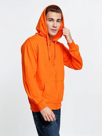 Толстовка на молнии с капюшоном Siverga 2.0, оранжевая, размер 3XL