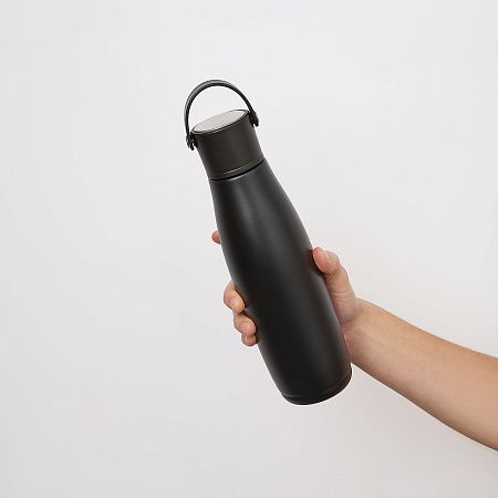 Термобутылка вакуумная герметичная Боска (Bosca), черная