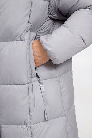 Пуховик унисекс Kapsula, серый, размер XS/S