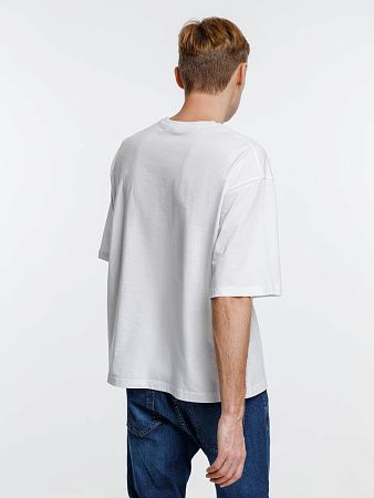Футболка оверсайз унисекс Base Space, белая, размер XL/2XL