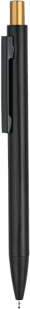 Ручка OKS MIRROR Черная с золотистым 1140.17