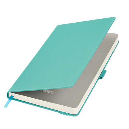 Ежедневник Альфа (Alpha) недатированный, серый/бирюзовый
