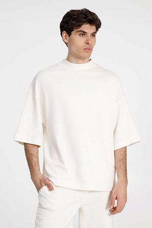 Футболка оверсайз унисекс T9, молочно-белая, размер XL/2XL